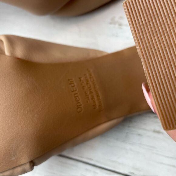 Nordstrom Open Edit Nude Chunky Heel | 9.5 - Picture 6 of 8